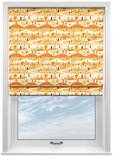 Wild West, Desert - Twist&Fit Roman Blind